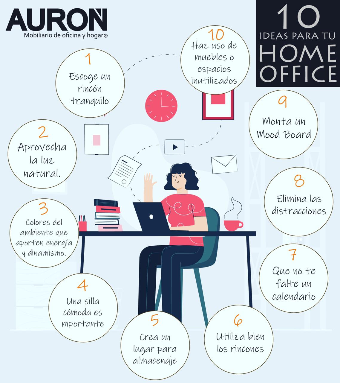 Consejos de Ergonomía para tu Home Office - Auron